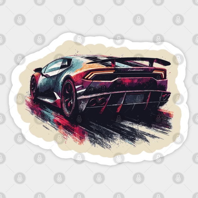 Lamborghini huracan Sticker by Vehicles-Art